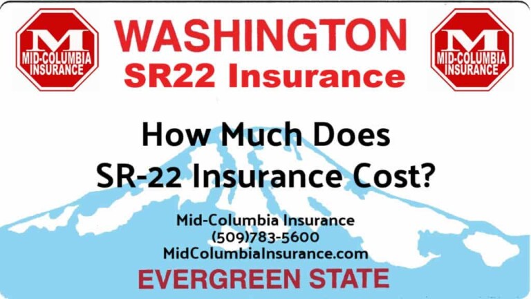 How Much Does Washington SR22 Insurance Cost?